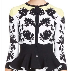 Alexander MCQueen Rose Jacquard Cardigan